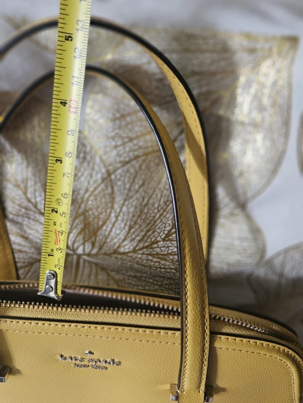 Kate Spade Patterson Drive Small Dome Satchel - Vibrant Yellow - NO LONG STRAP